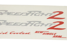 Stickerset zilver/rood 5-delig speedfight 2