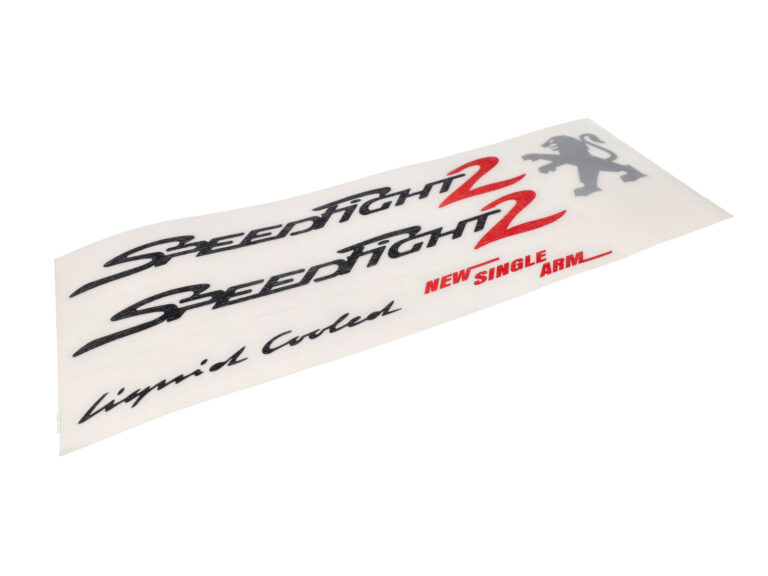 Stickerset Zwart/rood 5-delig Speedfight 2