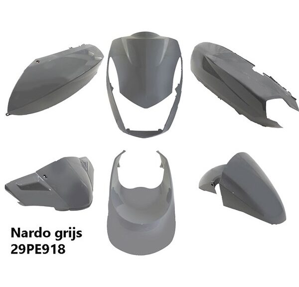 plaatwerkset Power1 euro-2 peugeot nardo grijs glans 6-delig kisbee