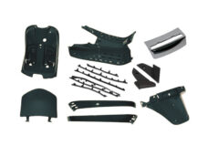 Plaatwerkset binnen 85/B zwart mat LX — geschikt voor Vespa