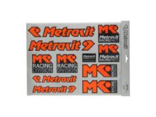 Stickerset Metrakit pro race oranje/zwart universeel