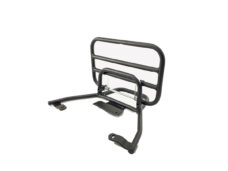 Achterdrager faco opklapbaar zwart mat zip 4t