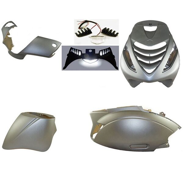 plaatwerkset Power1 model SP + led lamp antraciet mat 6-delig zip 100/125