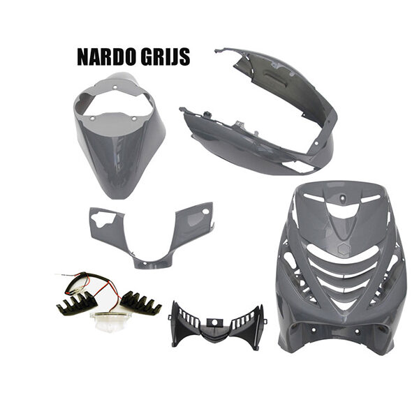 Plaatwerkset Power1 model SP + LED lamp nardo grijs glans 6-delig zip 100/125