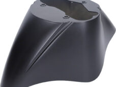 Voorspatbord zwart mat zip 4t