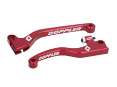 Doppler CNC greepset rood rem en koppeling voor Rieju MRT en Sherco Factory