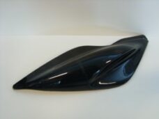 Zijscherm linksachter zwart glans aerox