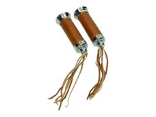 Handvatset Power1 lang custom Harley cognac