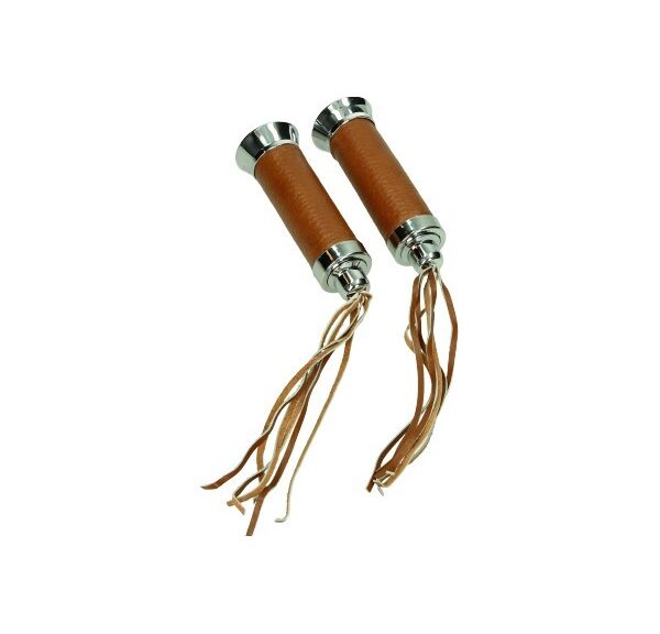 handvatset Power1 lang custom Harley cognac