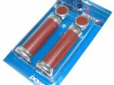 handvatset Power1 retro universeel leer bruin
