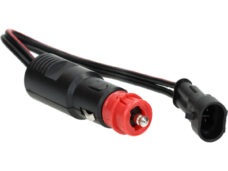 Aanstekerplug BC 12v universeel met adapterkabel 18mm/12mm