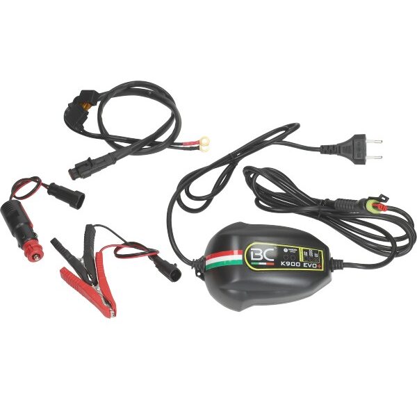 acculader BC 6v/12v compleet met kabels 1-2-100ah k900 evo+