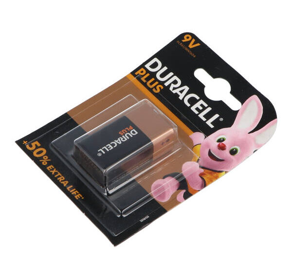 Batterij Duracell 9v