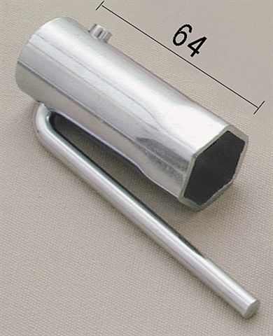 Bougiesleutel Buzzetti compact (b type) 21mm kort