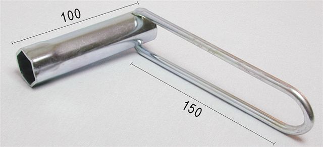 Bougiesleutel Buzzetti compact lang (b type) 21mm