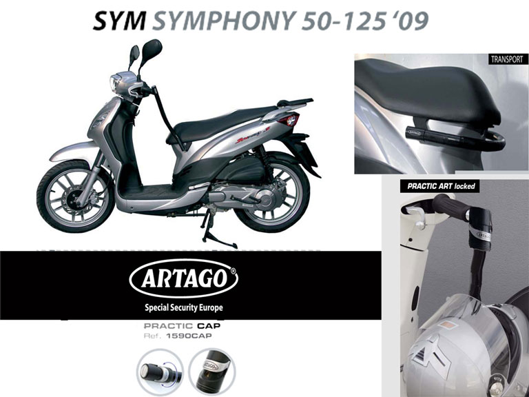 Stuurslot Artago antirobos — geschikt voor Sym Symphony St