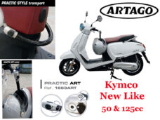 Artago luksus tyverisikret ratlås — passer til Kymco New Like