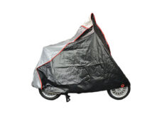 Beschermhoes bogart + windscherm M zwart/grijs scooter