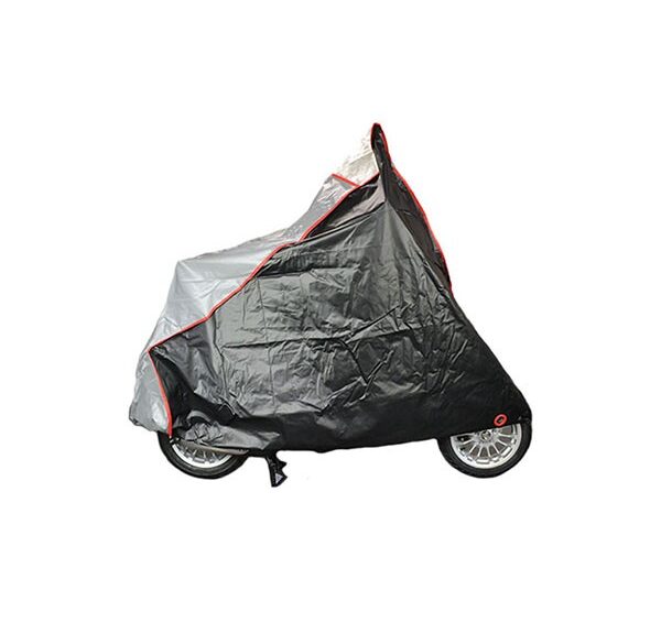 beschermhoes bogart + windscherm M zwart/grijs scooter