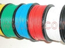 Cable eléctrico de 30 m, color verde, por rollo.