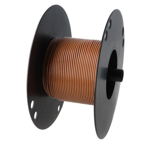 Electrisch draad 30m bruin per rol