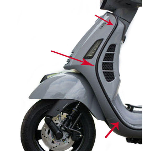 Sierstrip Piaggio origineel beenschild — geschikt voor Piaggio
