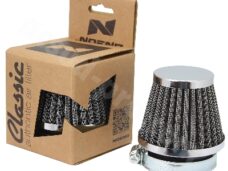 Powerfilter recht universeel conisch vlakschuif carb 50mm chroom
