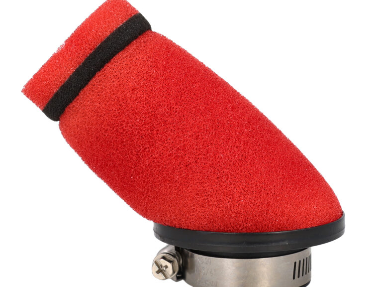 Powerfilter Recht Universeel Diameter 28-35mm Foam Rood