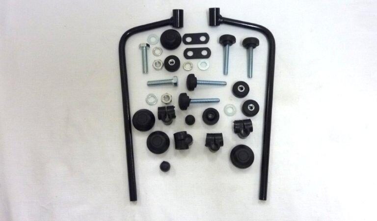 Windscherm biondi bevestigingset zwart china retro/torino