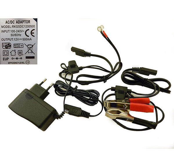 Acculader 12v druppel 0.5 A universeel