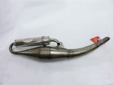 Uitlaat LeoVince hand made TT aluminium — geschikt voor Malaguti f12
