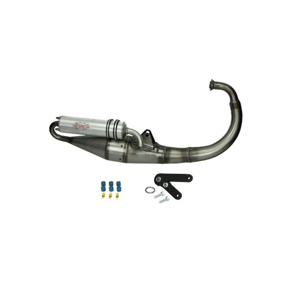 Uitlaat LeoVince hand made TT aluminium minarelli vert