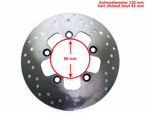 remschijf 5-gaats kymco 220mm new like 45121-lgr5-e80
