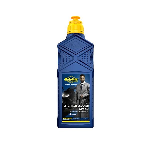 motorolie putoline 5W40 vol synth. ester tech scooter 4+ 1L fles 70645