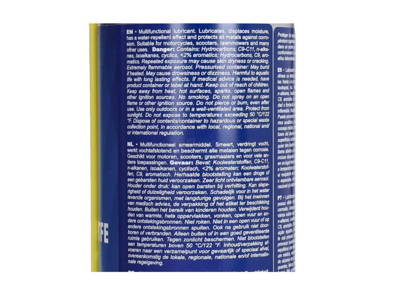 Multispray Putoline Ptfe 1001 500ml Spuitbus 70713