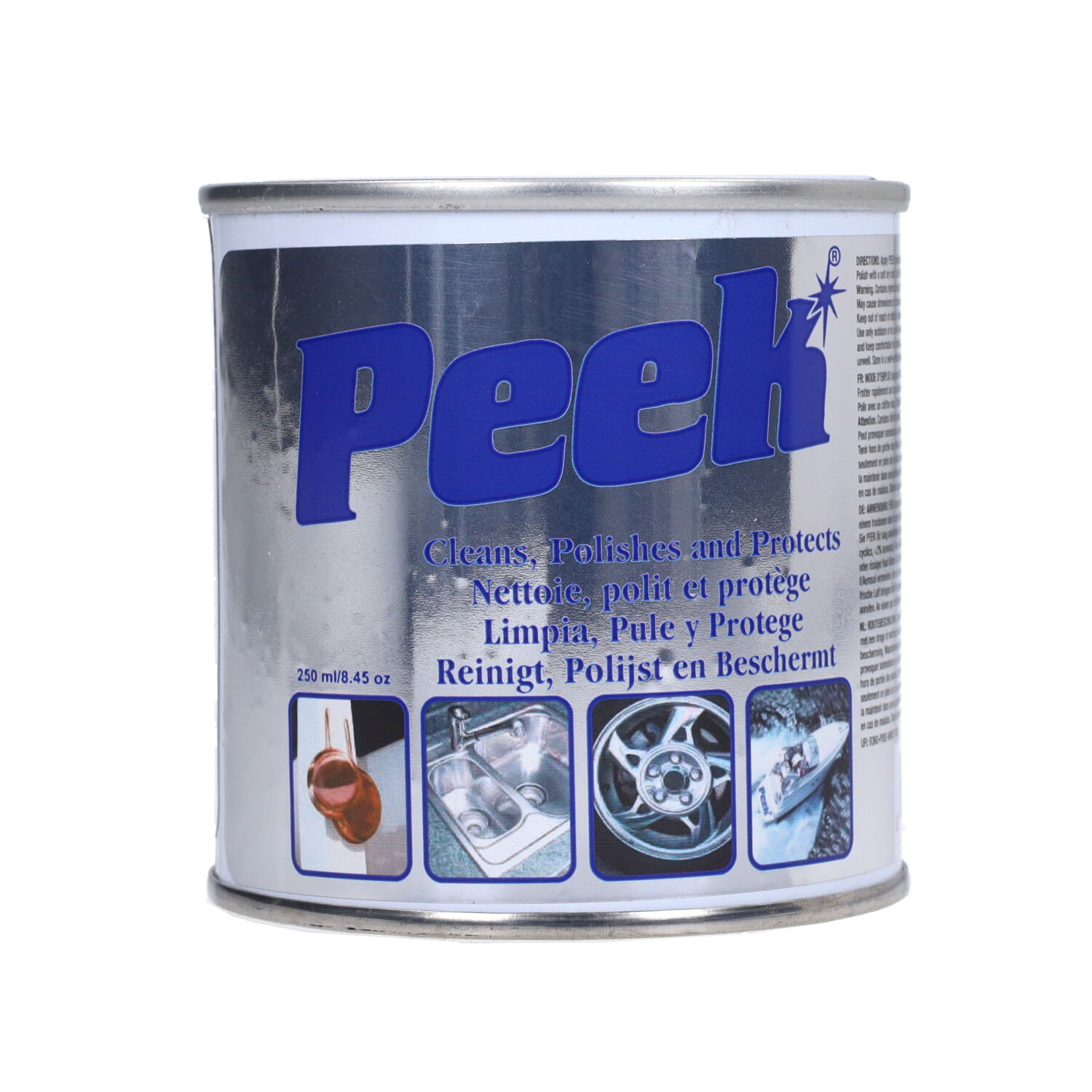Schoonmaakmiddel Putoline chroom reiniger peek 250g pot