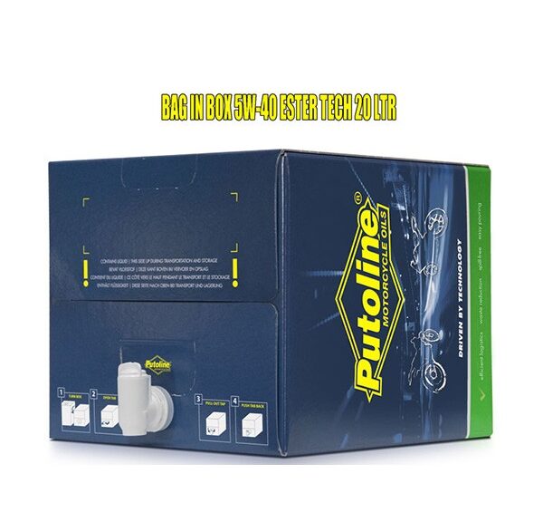 motorolie putoline 5W40 vol synth. ester tech scooter 4+ 15L 74590