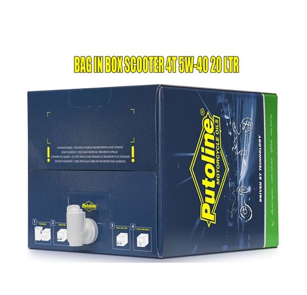 motorolie putoline 5W40 synthetisch scooter 15L 74570