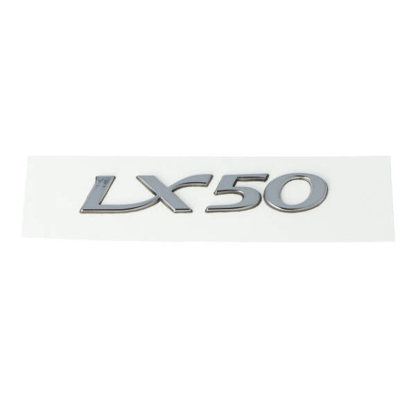 Sticker zijscherm woord lx50 aluminium