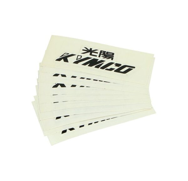 sticker woord [kymco] 8cm zwart