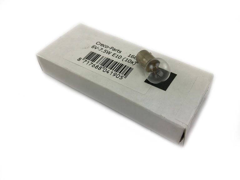Lamp 6V bosma 7.5W ba9s