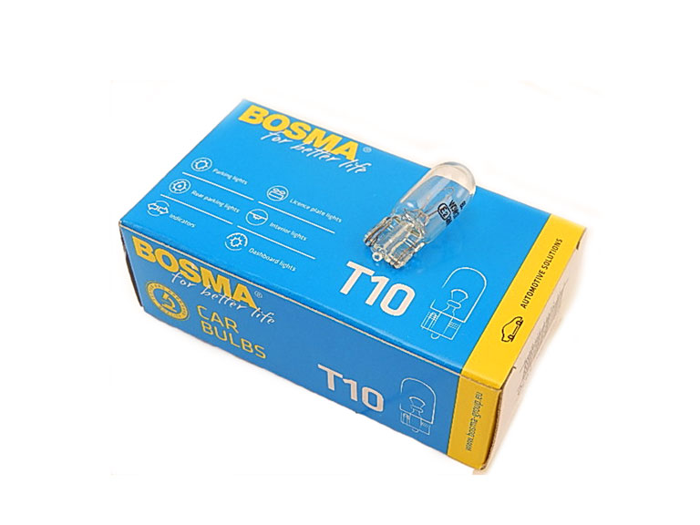 Lamp 12V bosma 3W insteek t10 wedge