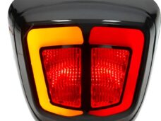 achterlicht Power1 e-keur + knipperlichten led smoke euro-4/5 zwart glans primavera