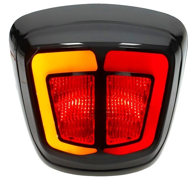 achterlicht Power1 e-keur + knipperlichten led smoke euro-4/5 zwart glans primavera