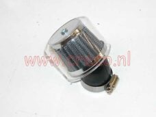 Powerfilter 45 graden universeel diameter 28-35mm pvc transparant met kap