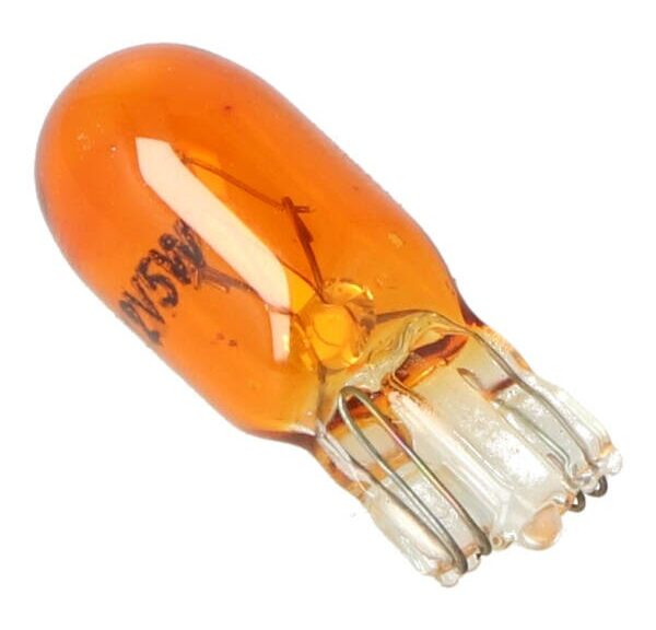 lamp 12V Piaggio origineel 5W insteek r.a.w. achter t10 wedge oranje 2pcs gts super 300cc