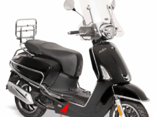 Sierstrip Kymco origineel treeplank rechts chroom — geschikt voor Kymco New Like 64317-acc1-e10-f1p
