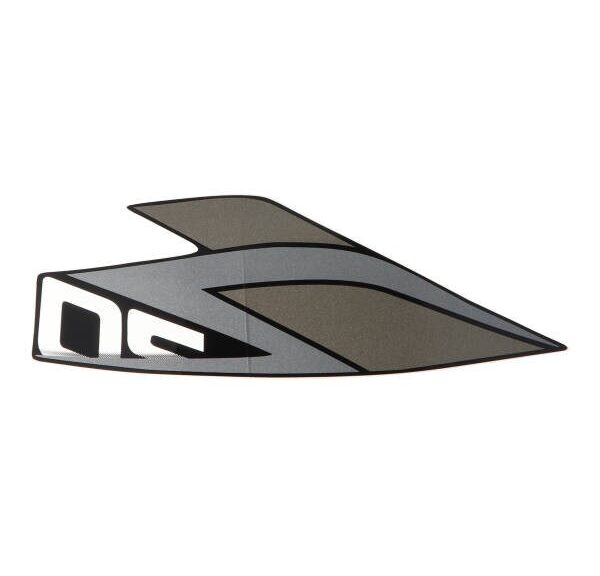 sticker Kymco origineel beenschild woord [50] links zwart agility euro 4 86283-ldc8-e9n-t06