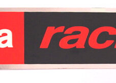 Sticker falko woord [apr racing] — geschikt voor Aprilia 46x220mm