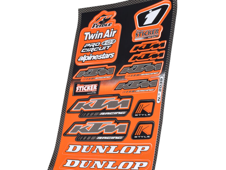 Stickerset Falko Sponsor Dunlop/ktm/twin Air Oranje 13-delig Universeel 982039